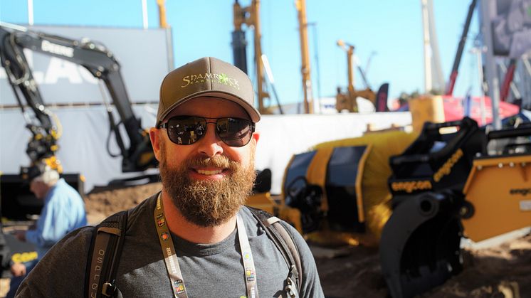 Influencer Sean Coughlan aka Shamrock Earthworks på Conexpo