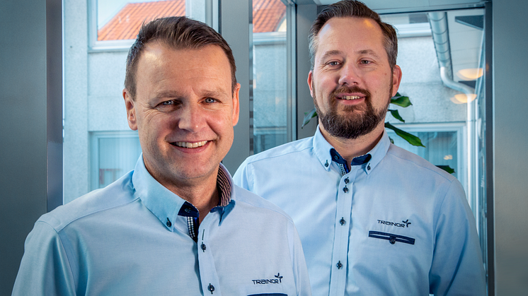 Morten Aasen (t.v) og Stian Martinsen i Trainor har fått en god start på året. Foto: Heidi Storm Middleton.