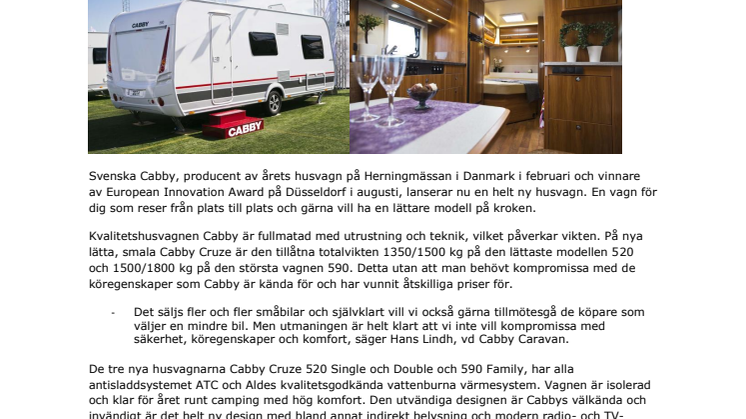 Cabby Cruze – för alla som reser från plats till plats