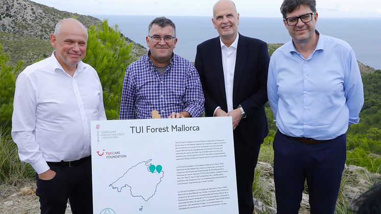 Jordbruks-, fiske- och miljöministeriet för Balearerna inleder omfattande skogsplanteringsprojekt med TUI Care Foundation – lanserar TUI Forest Mallorca