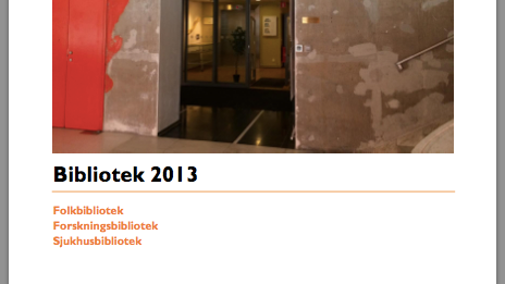 Många använder biblioteken utan att det syns i statistiken, Sveriges officiella biblioteksstatistik 2013 