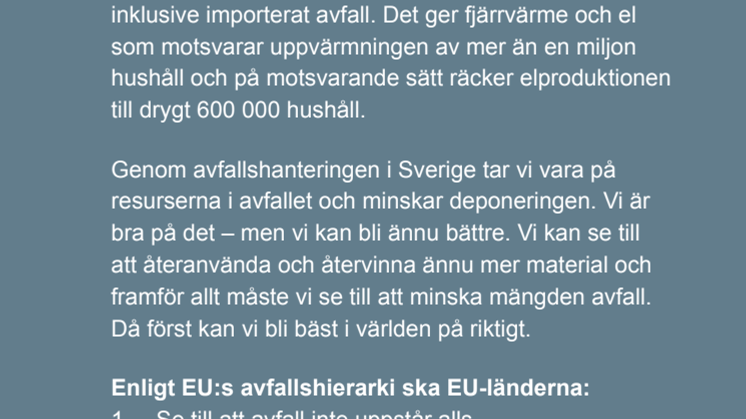 Sju myter och fakta om energiåtervinning