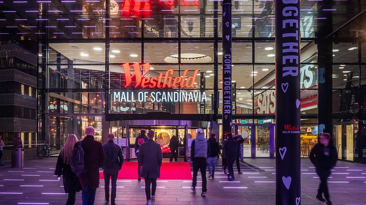 Stockholmarna korar Westfield Mall of Scandinavia till sitt favoritcentrum