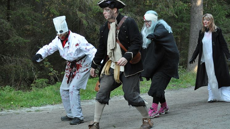 Zombierun på Fridhemsgymnasiet