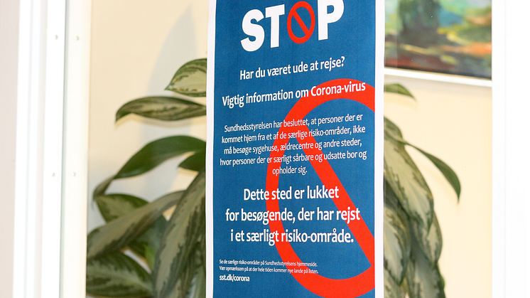Besøgende på Rebild Kommunes ældrecentre bliver i den kommende tid bedt om at tage hjem igen, hvis de har være på rejse i et særligt risikoområde.