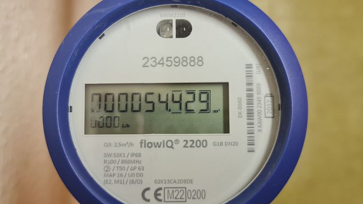 Mit dem neuen Ultraschall-Wasserzähler lässt sich der Wasserverbrauch per Funk auslesen.
