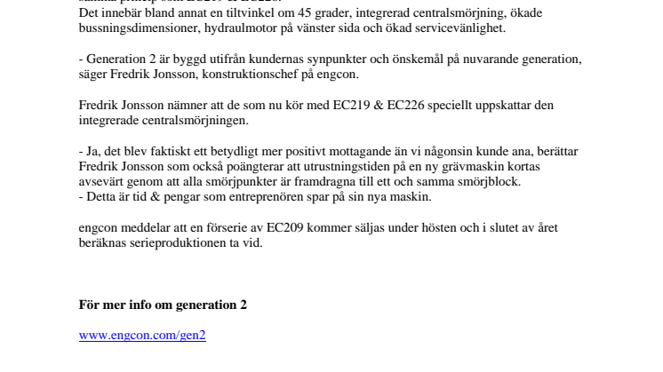 Ytterligare modell av generation 2 från engcon