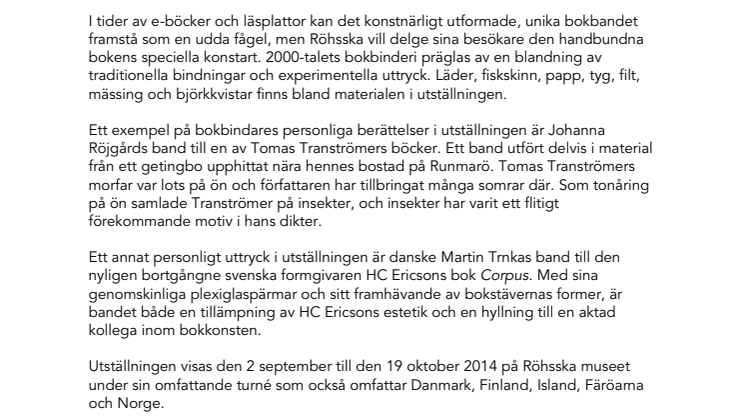 Pressinbjudan Nordiska bokband