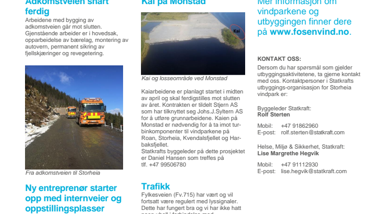 Nyhetsbrev Storheia vindpark #3