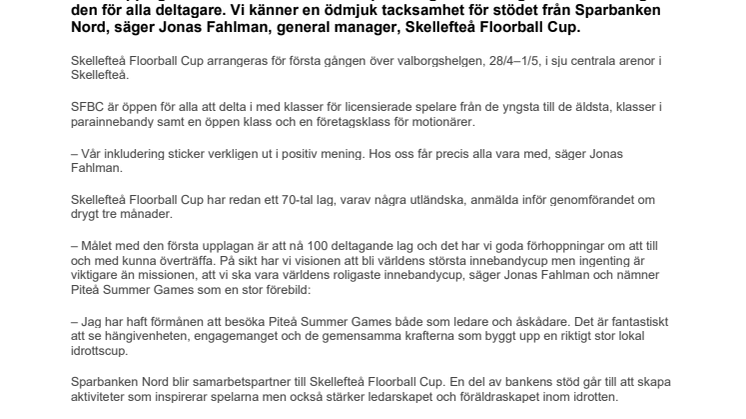 PM - Sparbanken Nord-Skellefteå Floorball Cup 230118.pdf
