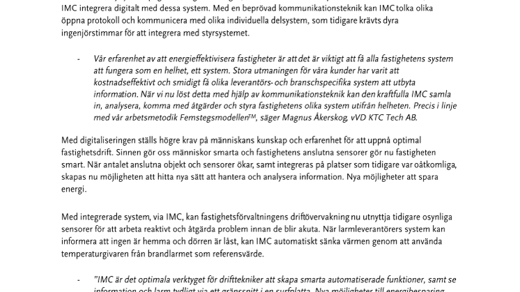 KTC får fastigheter att ta egna energisparbeslut