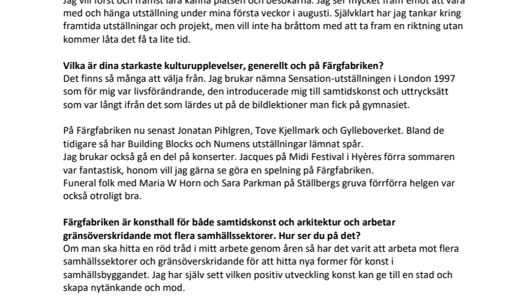 Fem snabba frågor till Anna-Karin Wulgué 