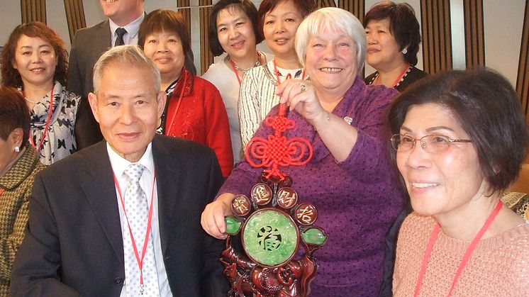 Sandra White with old friends Joy and Ronald Liu