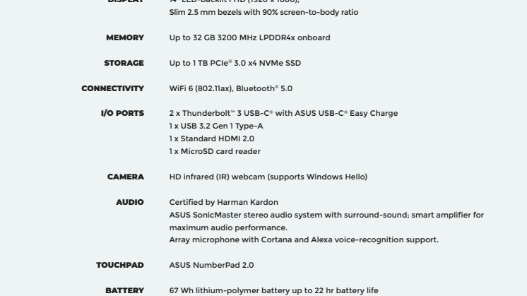 ZenBook 14 (UX425) (Intel)