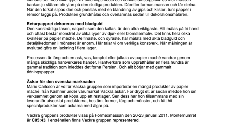 Tuggat papper blir konst