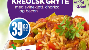 Fjordland i skål: Kreolsk gryte med svinekjøtt, chorizo, bacon