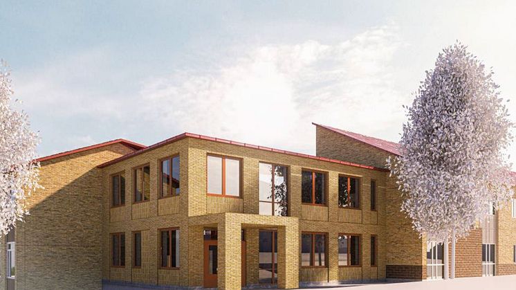 Myråsskolans huvudentré