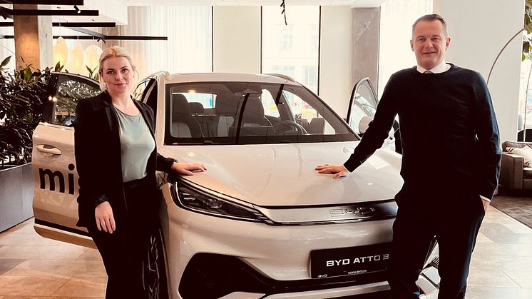 Comwell og BYD Danmark tilbyder gæsterne køreoplevelser direkte fra hotellet