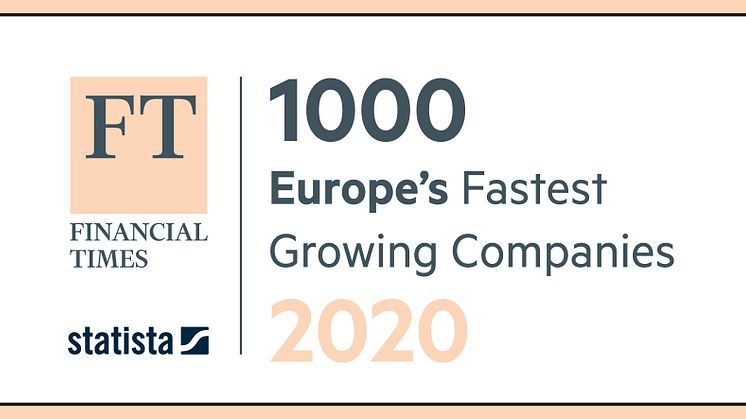 Payments specialist TIS establishes itself as a regular in the FT 1000 Fastest Growing Companies Europe ranking by the Financial Times and Statista. Credits: Financial Times & Statista
