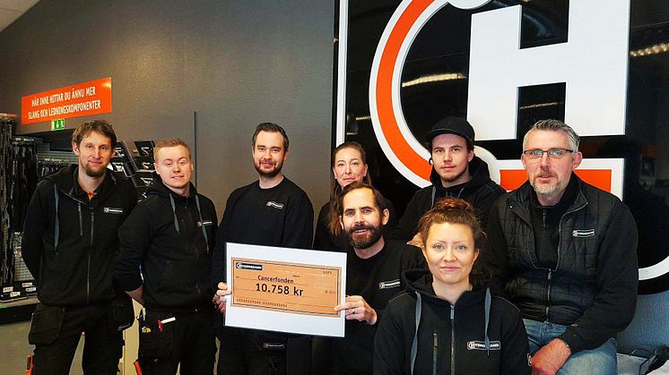 Hydroscands medarbetare i Örebro är glada över kampanjens resultat