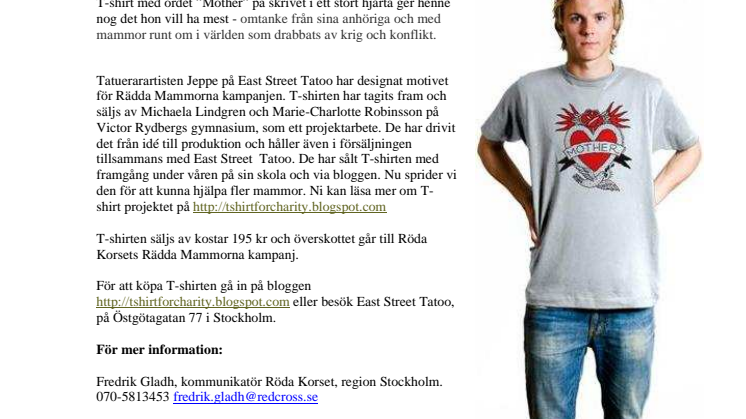 Ära mamma med en T-shirt