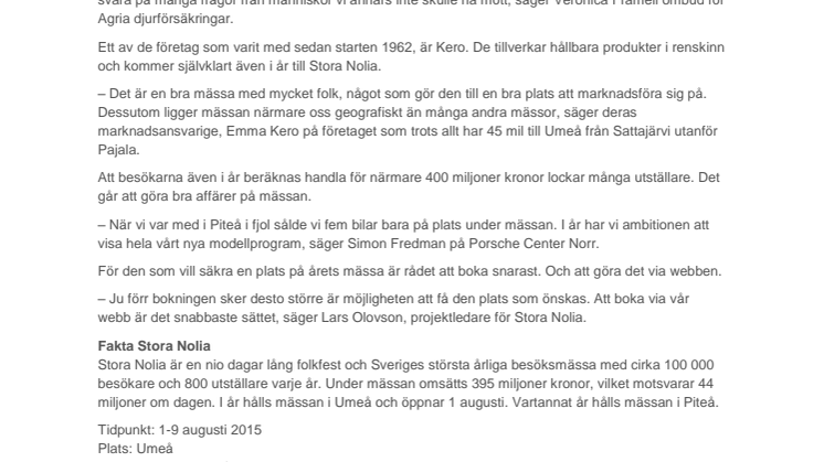 ​​Nu öppnar Sveriges största årliga besöksmässa