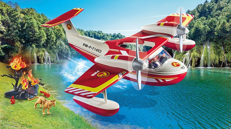 Feuerwehrflugzeug mit Löschfunktion (71463) von PLAYMOBIL