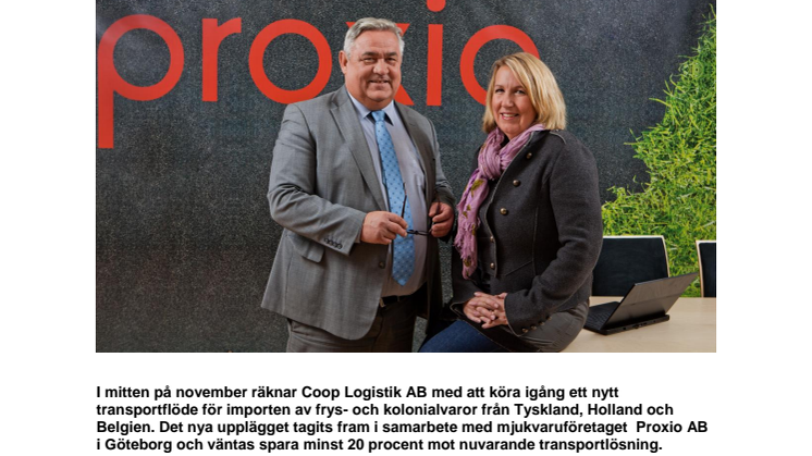 Proxios logistikverktyg spar både miljö och pengar för Coop