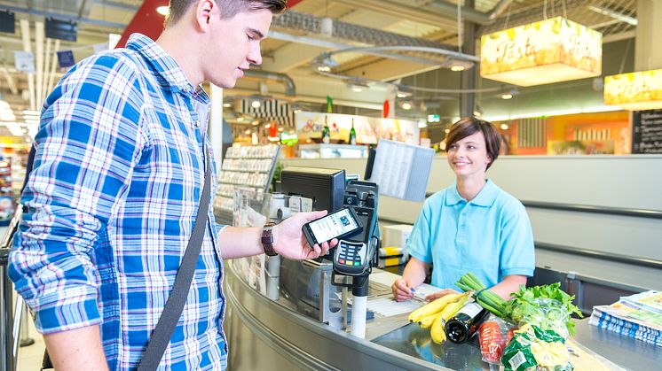 Visa_Mobiles Bezahlen mit Vodafone SmartPass_Supermarkt