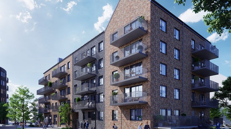 Ett av Familjebostäders nya hus i Selma stad