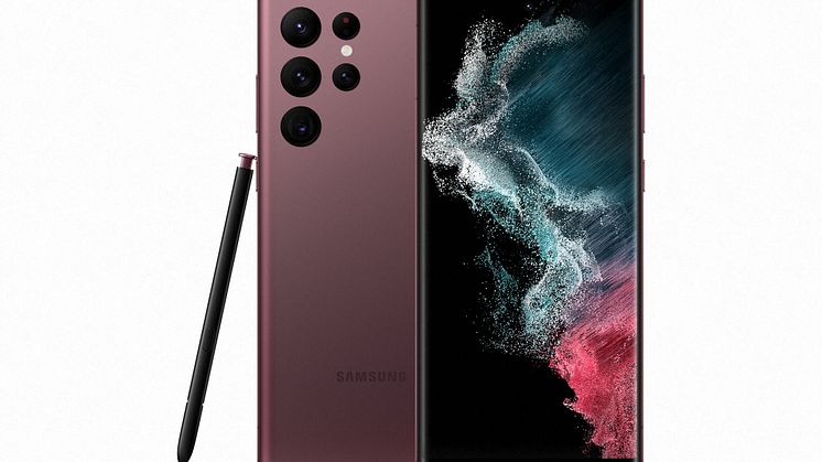 2-13 Galaxy S22 Ultra_Front4_S Pen_Burgundy_HI.jpg