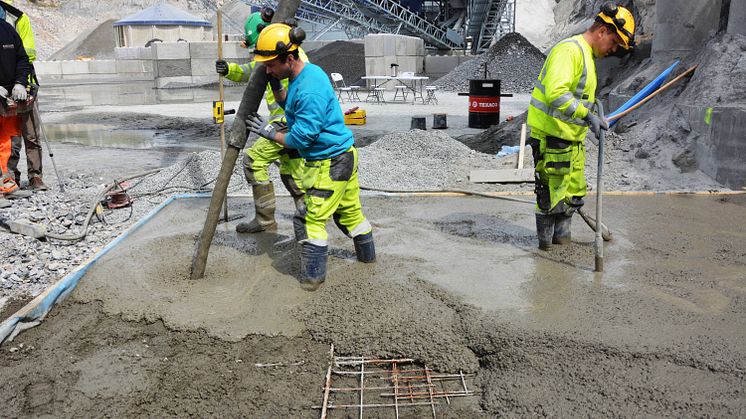 Testet bruk av maskinsand til betong i fullskala
