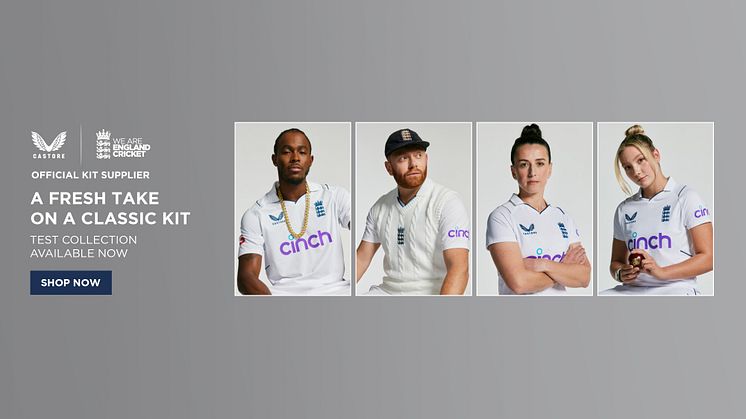 England Cricket and Castore unveil a fresh take on a classic kit 