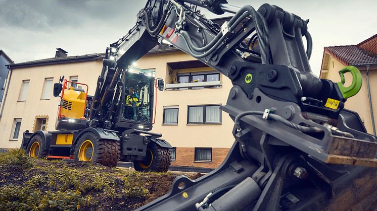 Volvo EWR150 och EWR170 hjulgrävare - grävning