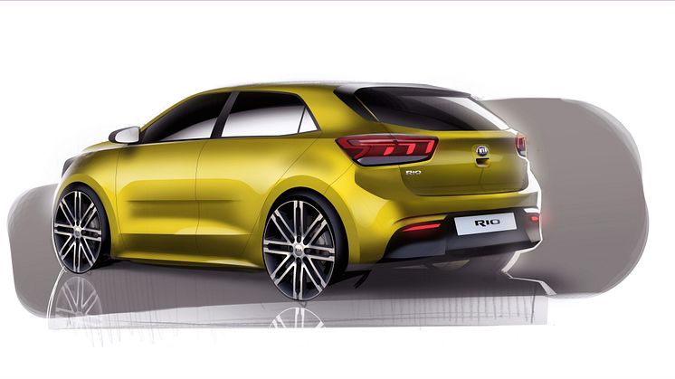 Nya Kia Rio exteriör bak