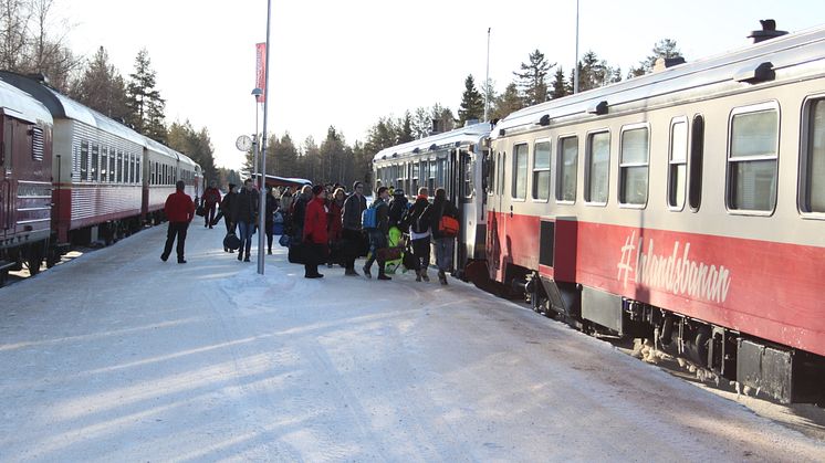 ​Stark tillväxt för persontrafiken längs Inlandsbanan och till Röjan/Vemdalen