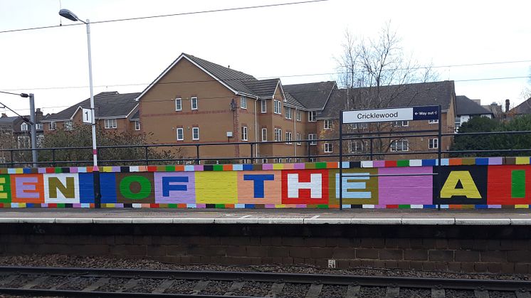 Female achievers: Mural at Cricklewood station by renowned urban artist Lakwena celebrates aviator Amy Johnson