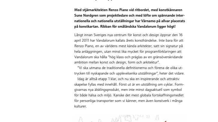 Årets stora konsthändelse! - 16 april öppnar Vandalorum
