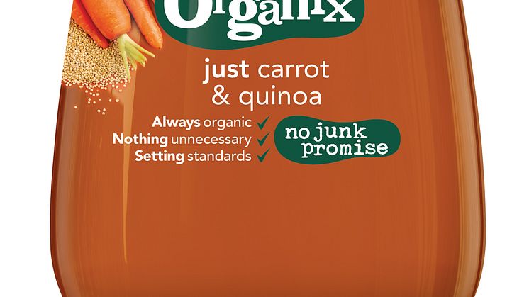 Organix just carrot & quinoa