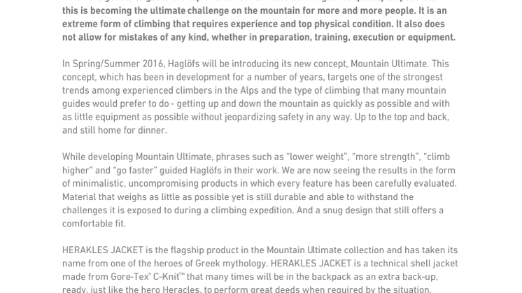 MOUNTAIN ULTIMATE – DYNAMIC CLIMBING