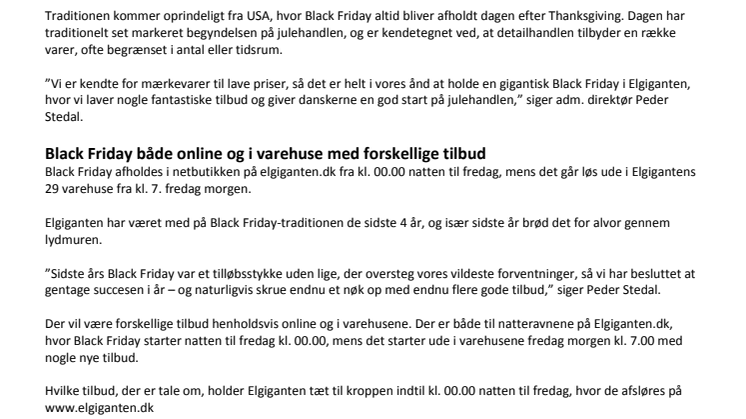 Elgiganten: Black Friday vil slå rekorder