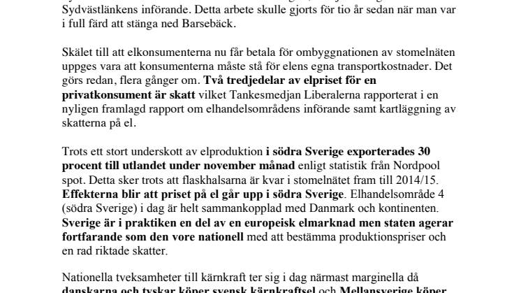Svensk energipolitik har blivit europeisk