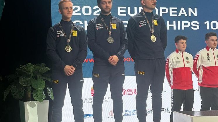 Svenskt lagsilver för juniorerna på EM. 