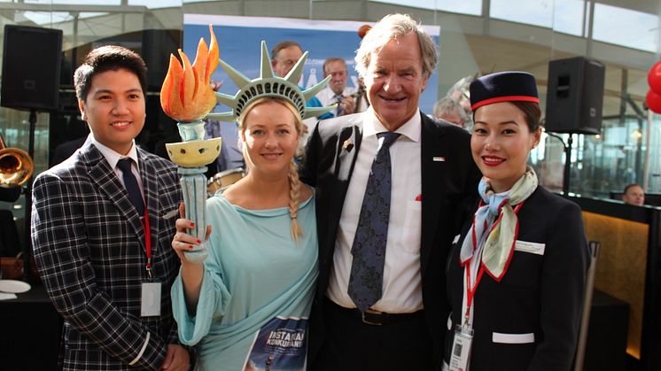 Norwegian’s first ever intercontinental flight departed for New York today