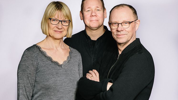 Inger Hallström Stinnerbom, Magnus Stinnerbom, Leif Stinnerbom     Foto: Olle Hallström