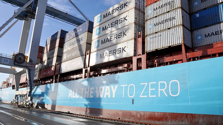 Grön affär i hamn - Laura Maersk premiäranlöper Helsingborgs Hamn på ny slinga
