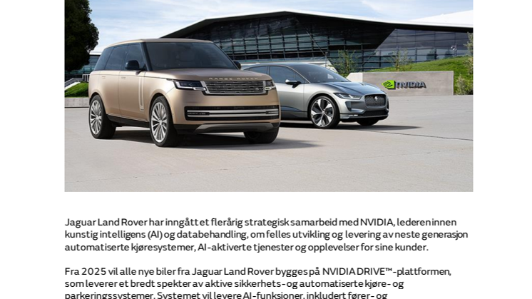 PRESSEMELDING Jaguar Land Rover kunngjør samarbeid med Nvidia.pdf