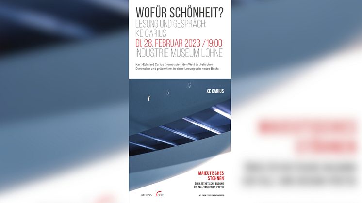 „Wofür Schönheit?“ | Lesung und Gespräch mit Prof. Karl-Eckhard Carius