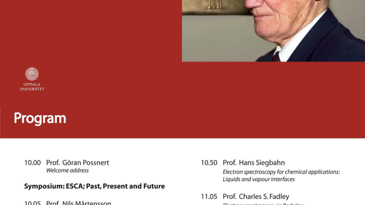 Program till symposiet om Kai Siegbahn (pdf)