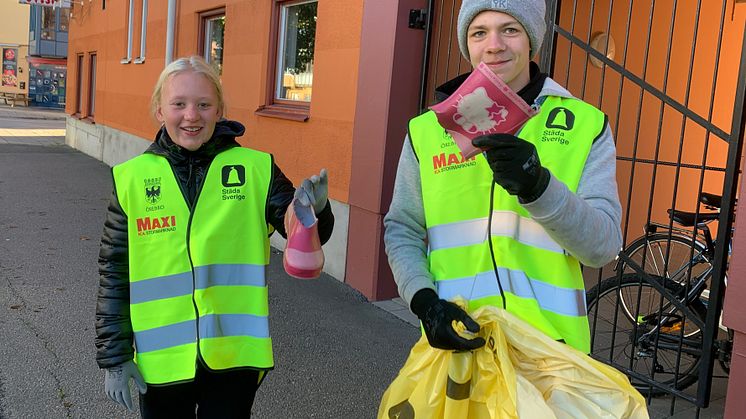 En halv stövel var ett skräpfynd vid tidigare städtillfälle i Örebro. 
